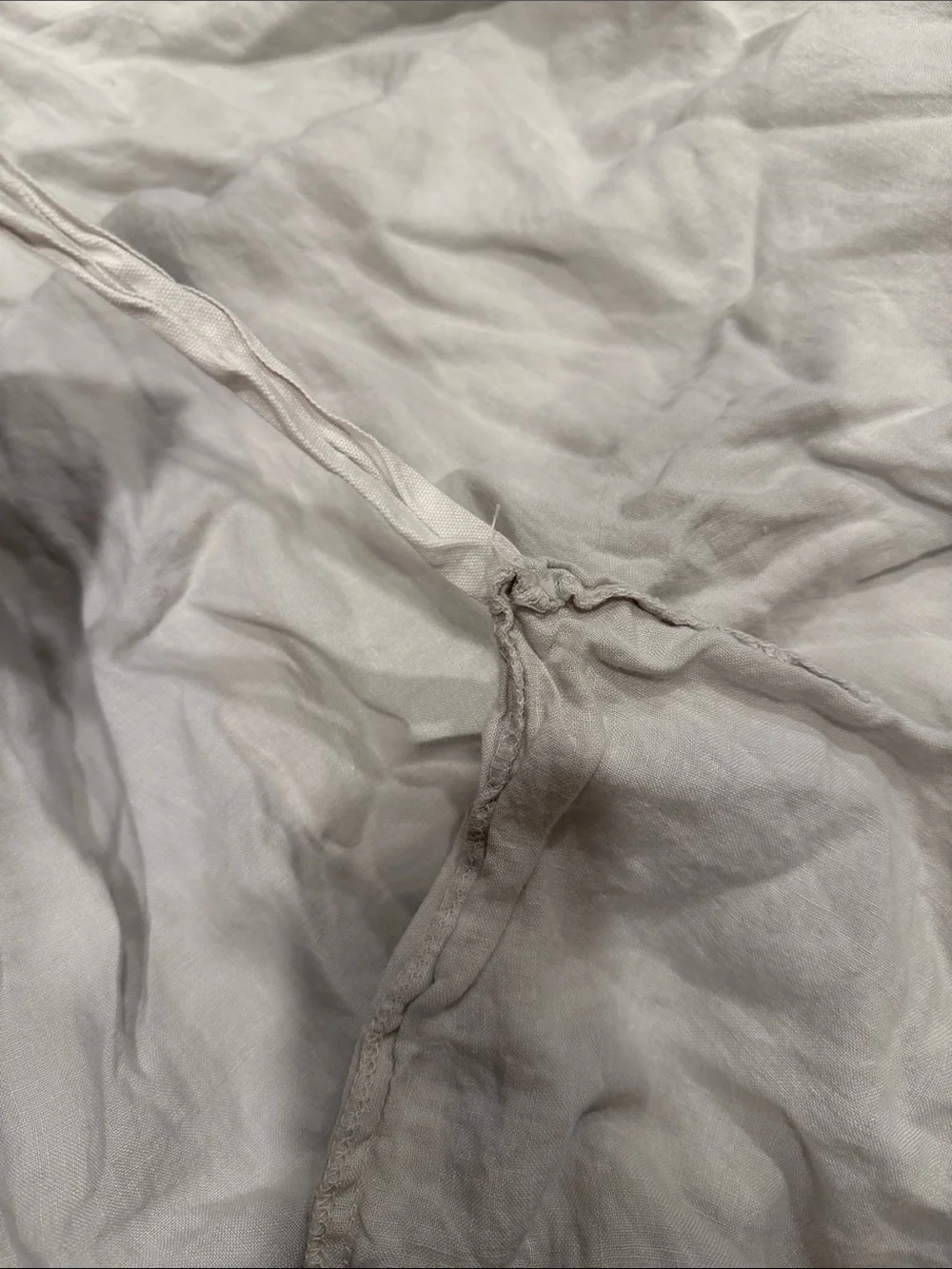 Parachute Light Gray Linen Duvet Cover